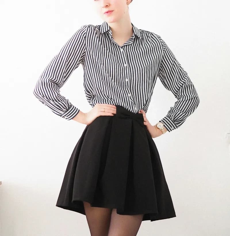 Wrap Front Skirt